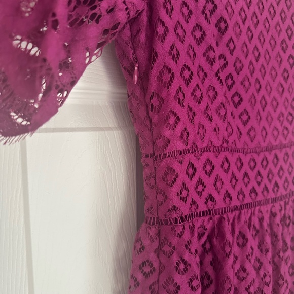 💗 Jessake stunning pink lace overlay dress - Picture 2 of 7